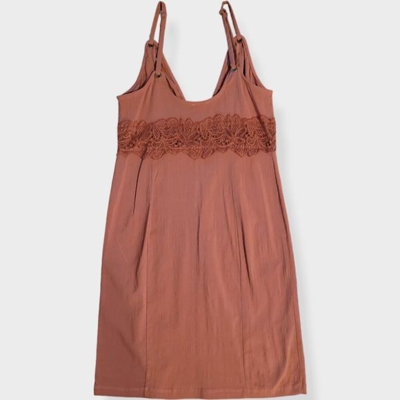 INTAMATELY FREE PEOPLE Eyes on You Bodycon Mini Dress Terra Cotta - Picture 4 of 12